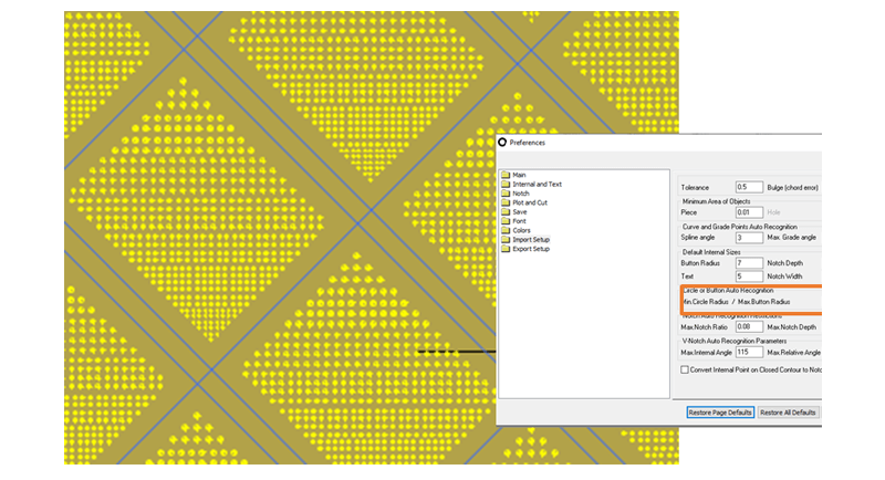 Amélioration de la prise en charge des fichiers DXF : ouverture/visualisation instantanée de milliers de matériaux perforés