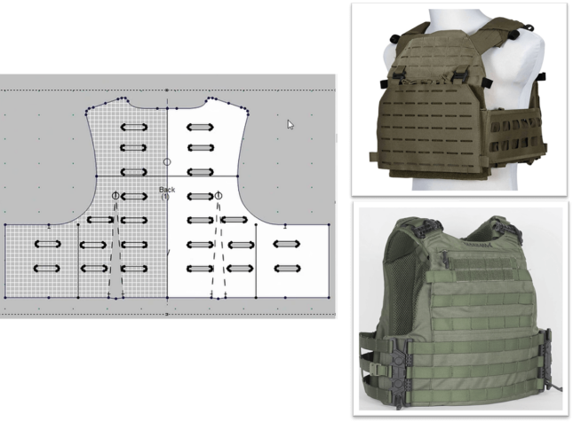 Optimized tools for stitched or laser-cut tactical vests and bags