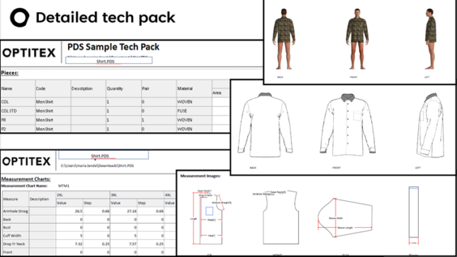A detailed Tech Pack facilitates communication between development and production