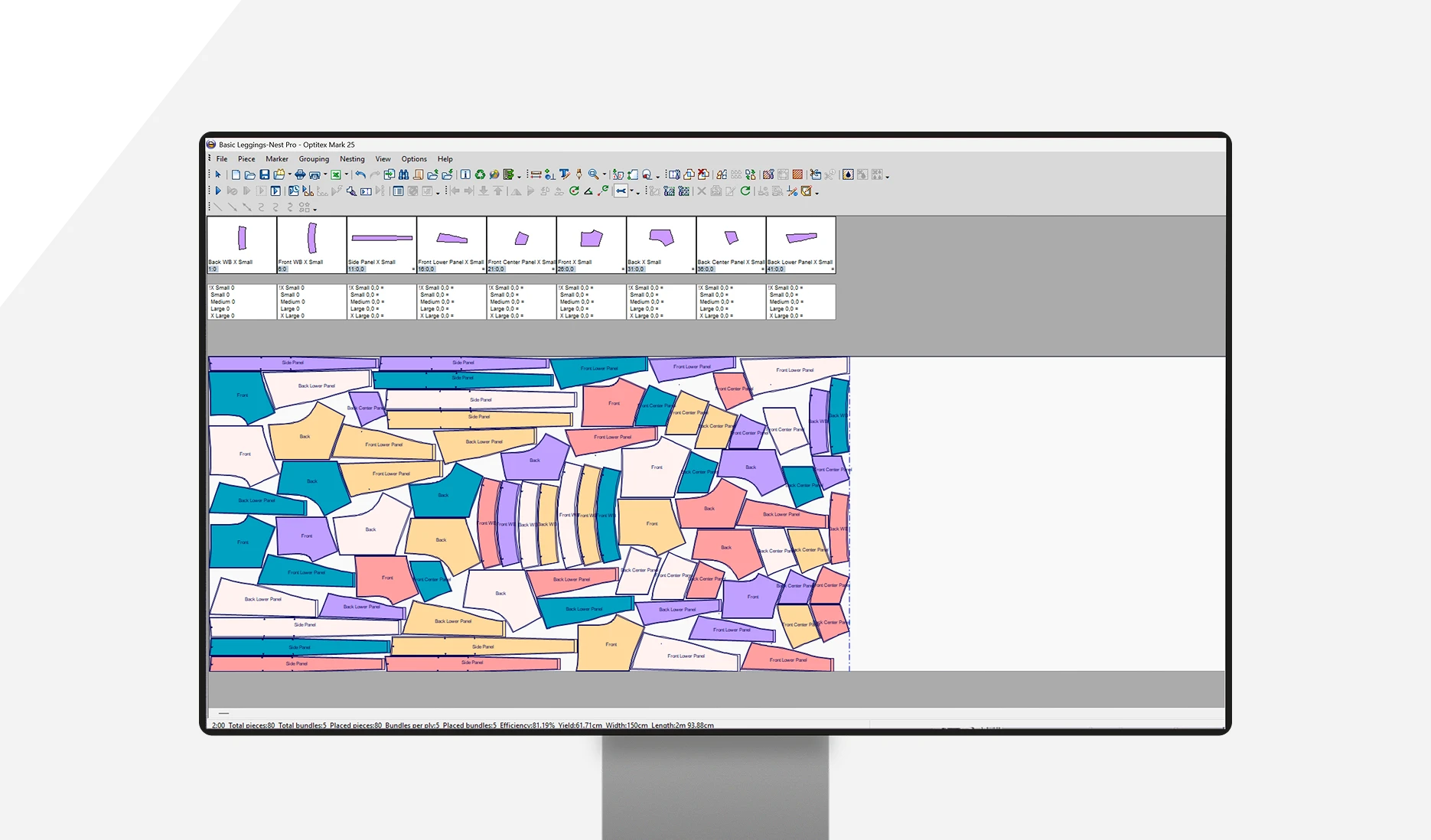 Nested Project Visualization Optitex Solution Bundles for Fashion & Apparel | PDS, 2D Pattern ...